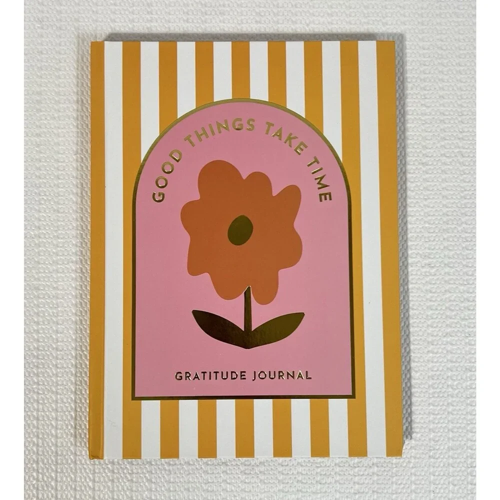 Good Things Take Time Hardcover Guided Gratitude Journal Multi 60 Lined Pages